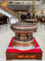Trống đồng đường kính 60cm bàn giao cho Học viện Quốc phòng