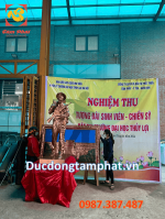 Đúc Tượng đài chiến sỹ bằng đồng cao 1m7 cho trường Đại học Thủy Lợi Hà Nội