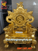 Ghế đồng, ghế đồng dát vàng cao 1m5 lắp đặt tại nhà khách hàng