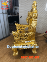 Ghế đồng, ghế đồng dát vàng cao 1m5 lắp đặt tại nhà khách hàng