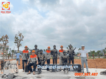 Đúc tượng chân dung truyền thần, tượng đồng Vinh Danh CEO Group dự án Sonasea Vân Đồn Quảng Ninh