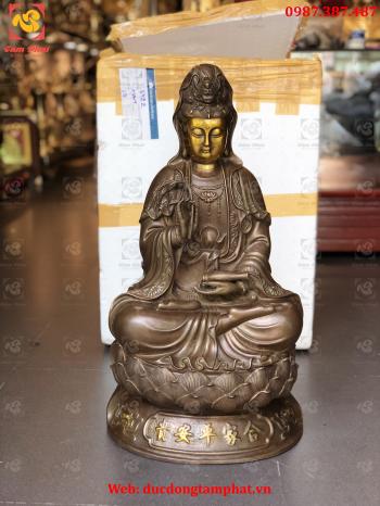 Tượng Quan Âm, tượng Quan Âm bằng đồng hun giả cổ