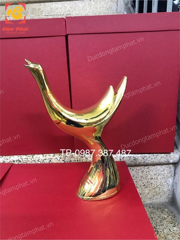 50 chim hạc bằng đồng mạ vàng 24k cho sự kiện quà tặng Linh Thiêng Dòng Máu Lạc Hồng..!