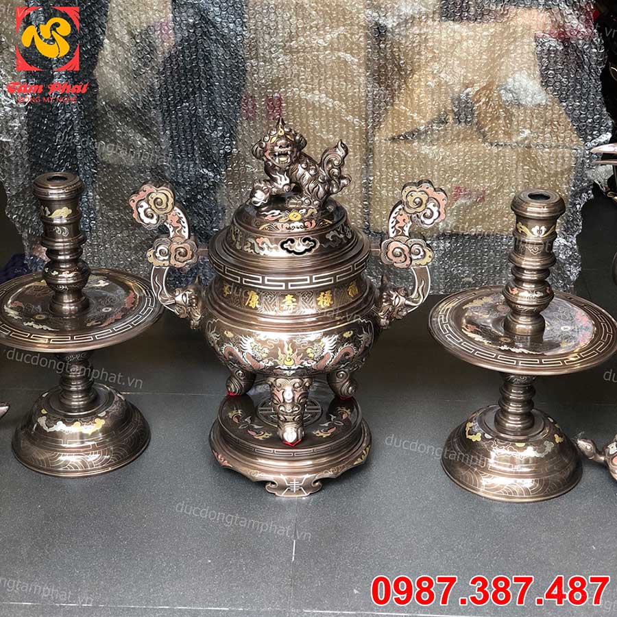 Bộ thờ cúng đỉnh đồng