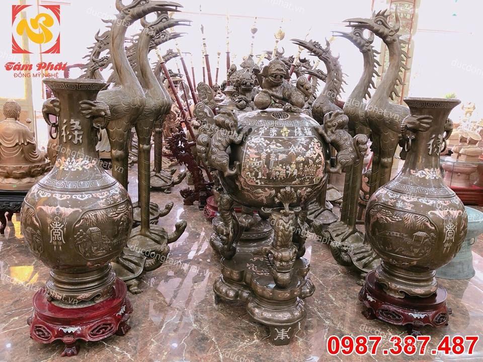 Đồ đồng thờ cúng cổ