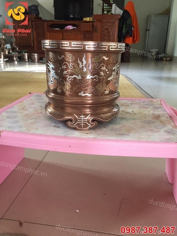 Bộ đỉnh đồng khảm tam khí cực đẹp, giá rẻ nhất.!!