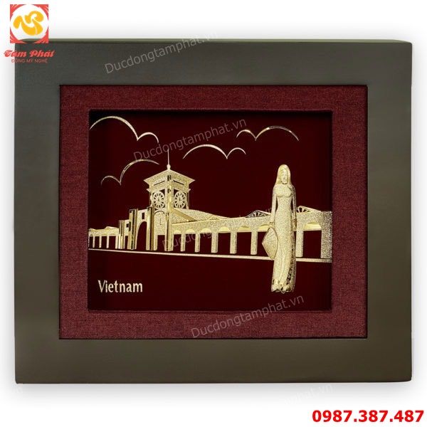 Các mẫu tranh đồng lưu niệm tinh xảo - món quà tinh thần đầy ý nghĩa 