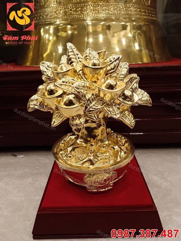 Cây tiền vàng tài lộc cao cấp, thiết kế tinh xảo
