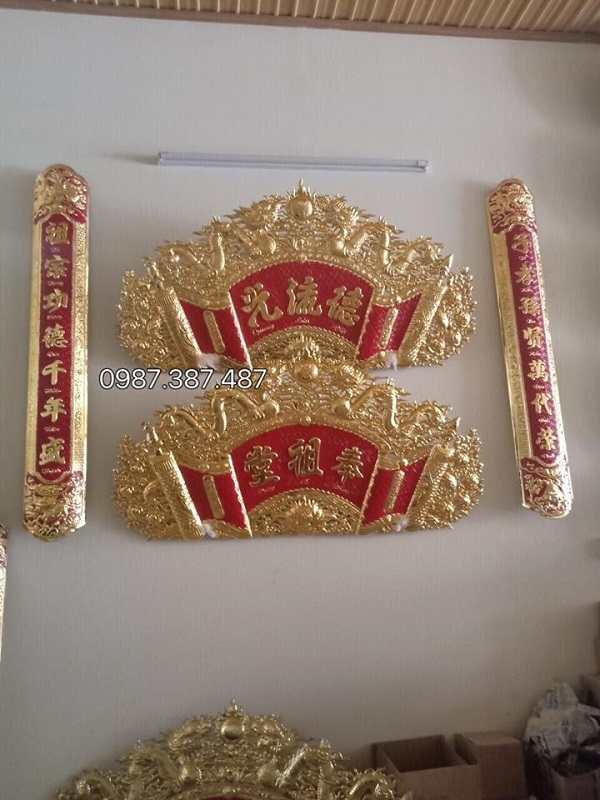 Địa chỉ nơi sản xuất bộ hoành phi cuốn thư đại tự câu đối bằng đồng uy tín, chất lượng giá rẻ nhất hiện nay!