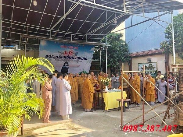 Đúc chuông đồng chuông chùa Phổ Huệ TP Hồ Chí Minh cao 1m6 nặng 350kg