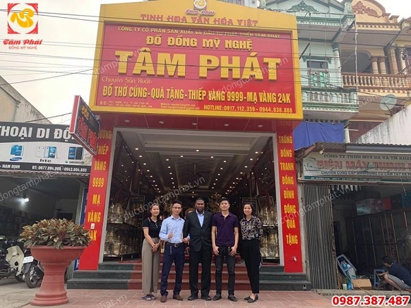 Đúc Đồng Tâm Phát vinh dự được đối tác Dubai sang làm việc và ký hợp đồng