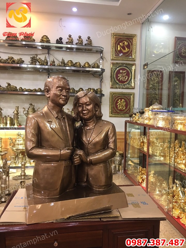 Đúc tượng chân dung, tượng truyền thần cao 1m theo mẫu yêu cầu