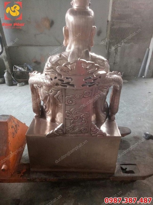 Đúc tượng đồng vua cha Ngọc Hoàng cao 1m2 tuyệt đẹp..!