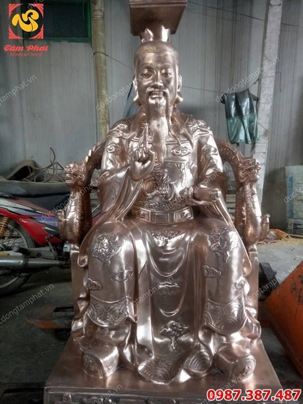 Đúc tượng đồng vua cha Ngọc Hoàng cao 1m2 tuyệt đẹp..!