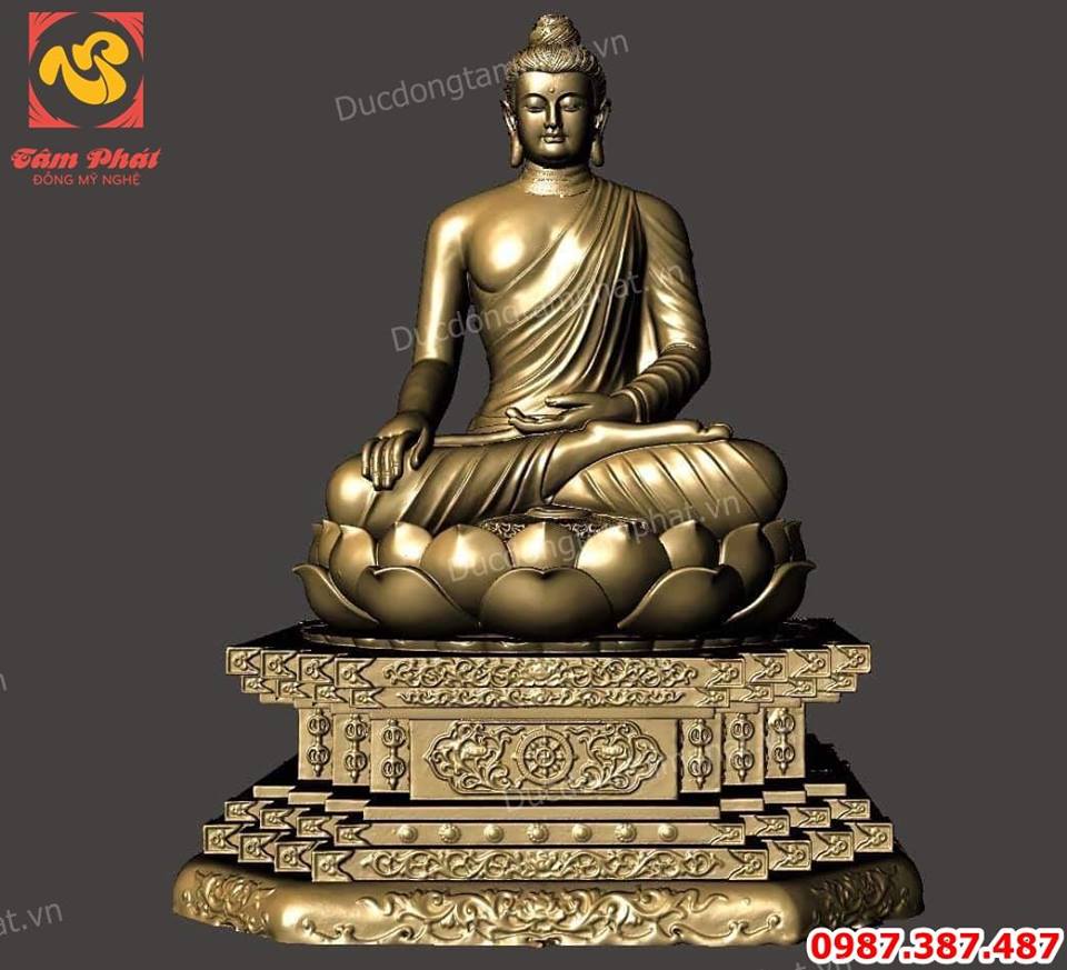 Đúc tượng Phật Thích Ca bằng đồng cao 3m6 tuyệt đẹp..! 