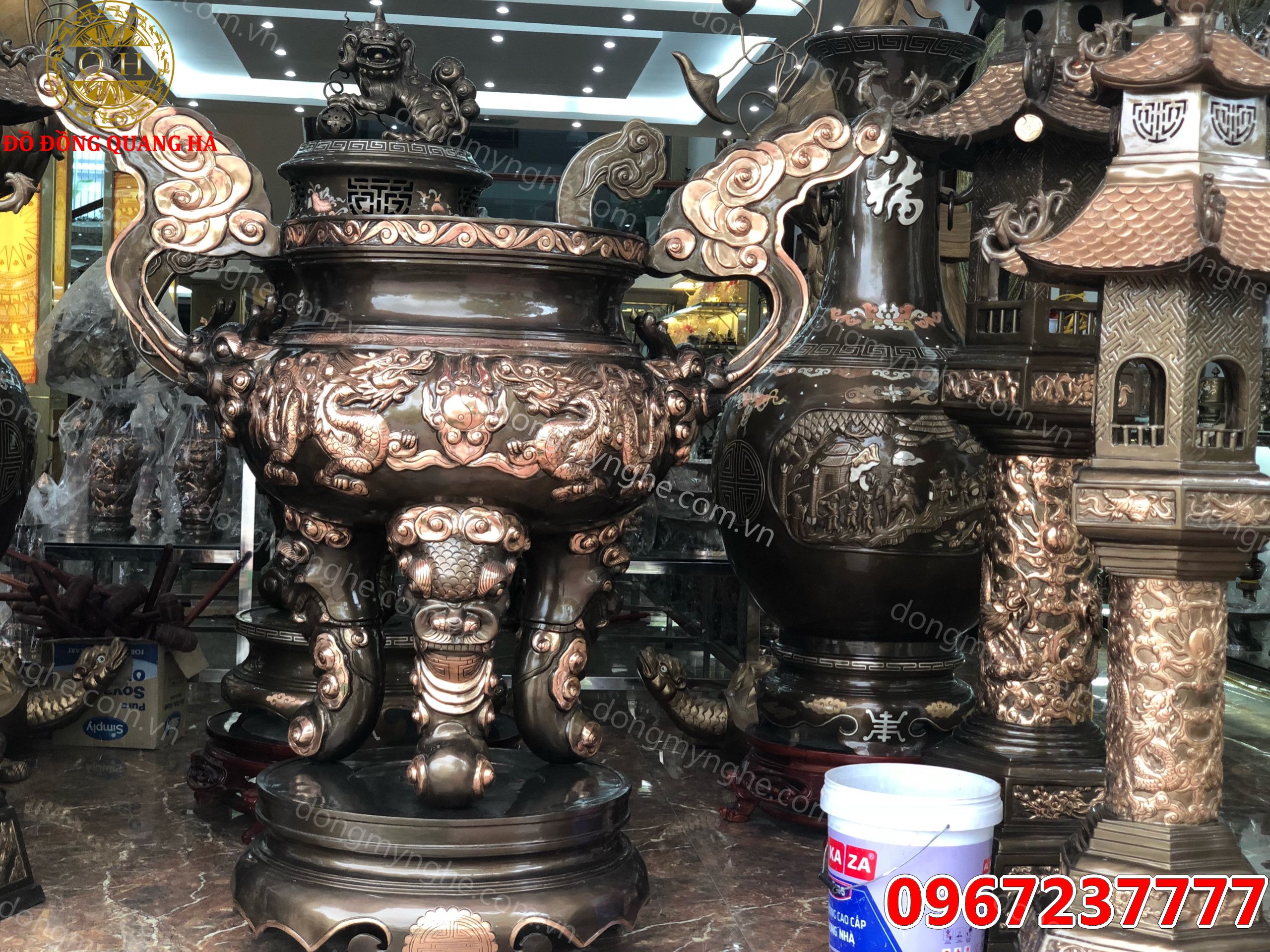 đèn đồng, đèn thờ đồng
