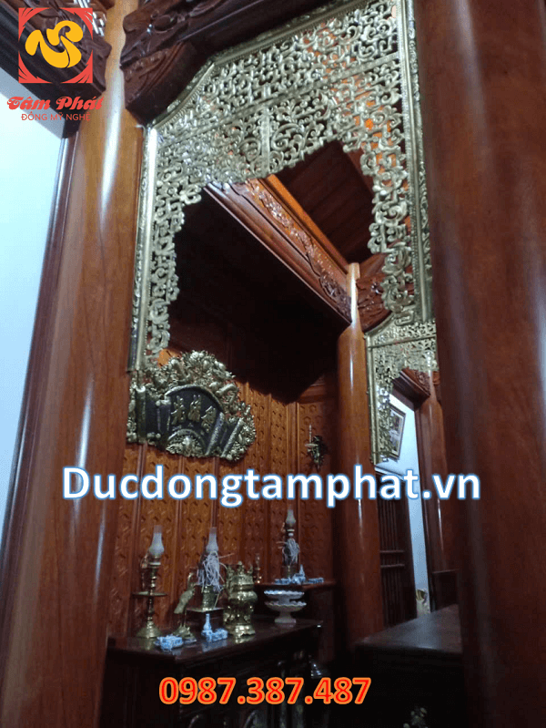 Lắp đặt cửa võng bằng đồng cho tư gia tại Nghệ An