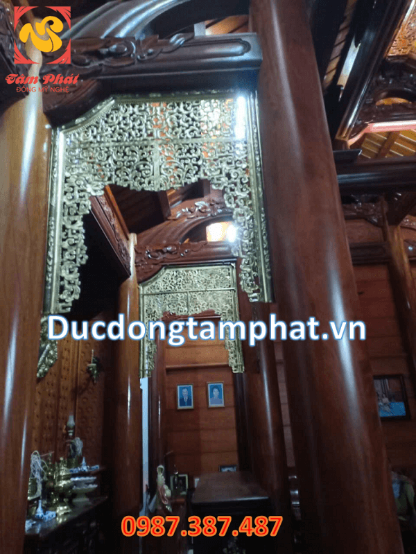 Lắp đặt cửa võng bằng đồng cho tư gia tại Nghệ An