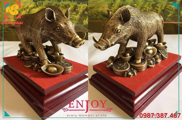 Linh vật heo phong thuỷ dài 25cm - mẫu lợn tài lộc