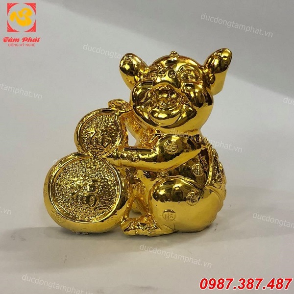 Lợn vàng phong thủy và bảo vật cát tường