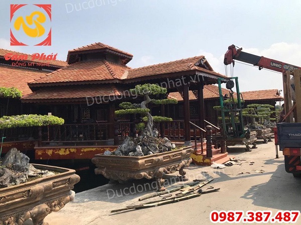 Lư hương đồng cao 1m5, hạc đồng cao 1m97 bàn giao nhà thờ Cần Giờ - Hồ Chí Minh