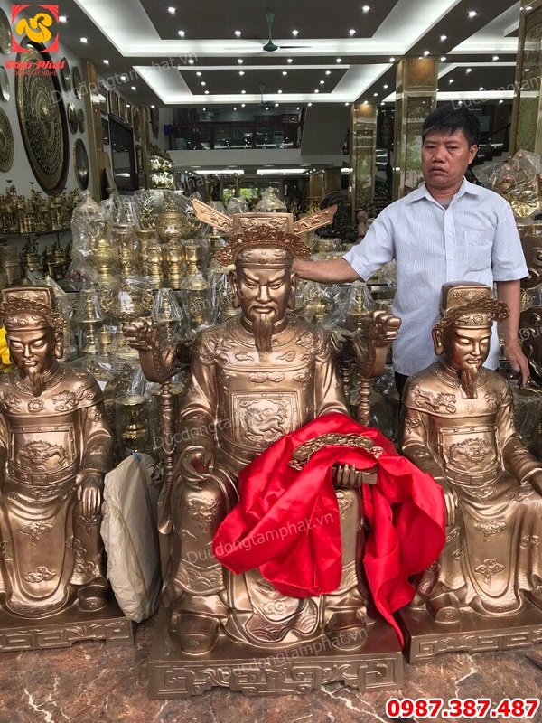 Mẫu tượng đồng Trần Quốc Tuấn thờ tưởng nhớ được ưa chuộng nhất hiện nay cao 81cm, 1m2, 1m27