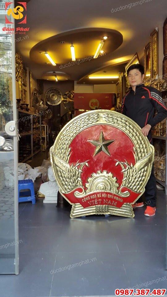 Nhận đúc Quốc huy bằng đồng đường kính 1m5 cho Toà án tối cao thành phố Hồ Chí Minh.!.