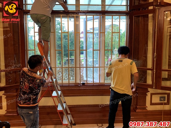 Nhận thi công, thiết kế đúc đồng song cửa sổ, cửa bếp bằng đồng theo yêu cầu..!