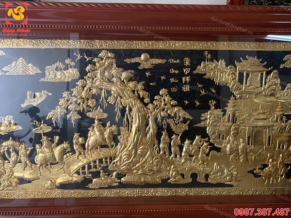 Nơi sản xuất tranh đồng mạ vàng 24k đẹp nhất, giá rẻ..!