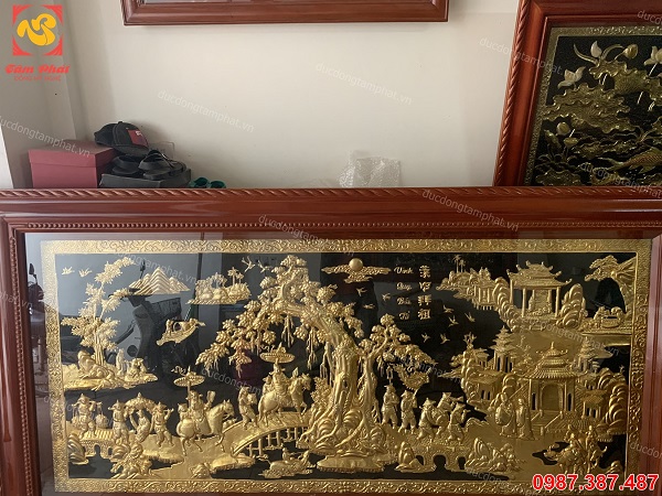 Nơi sản xuất tranh đồng mạ vàng 24k đẹp nhất, giá rẻ..!