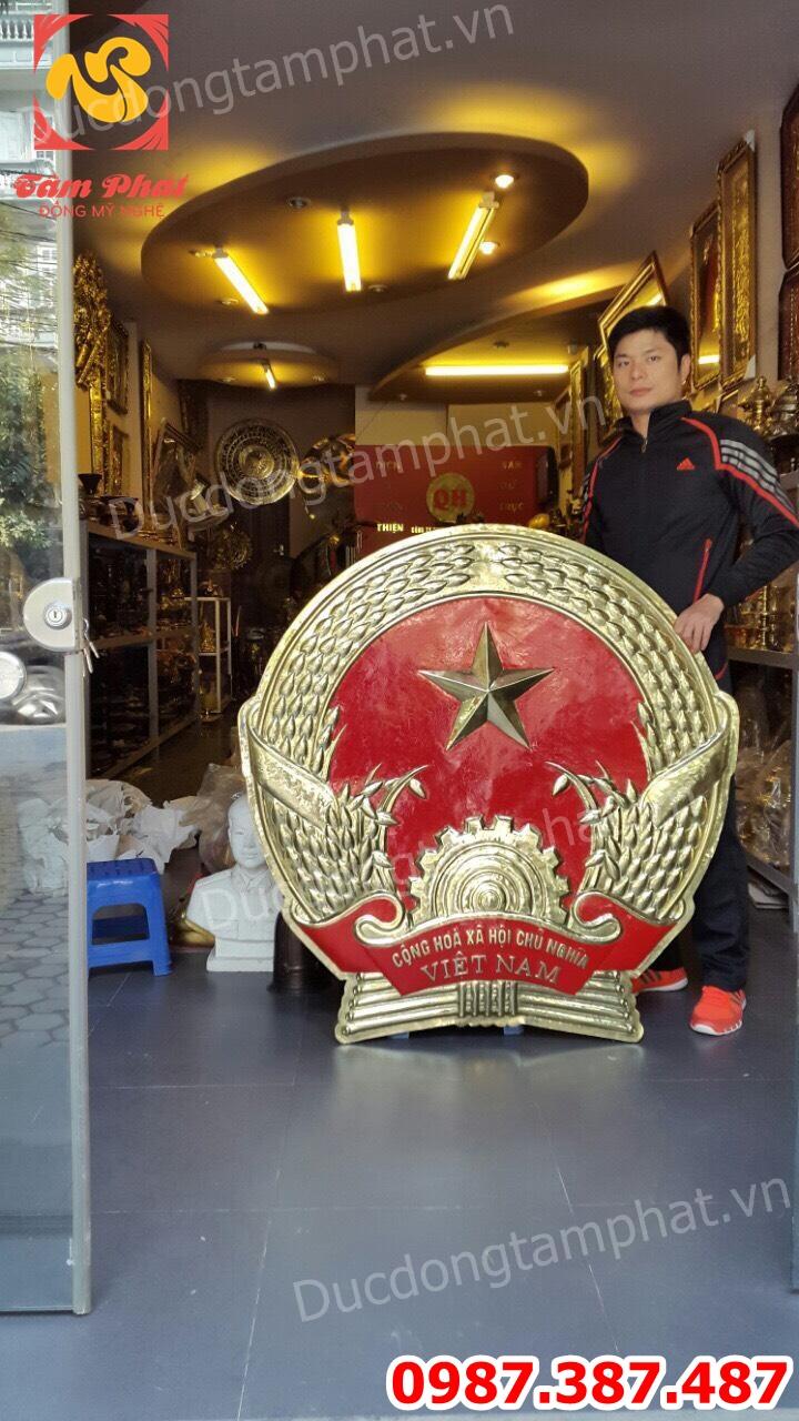 Quốc Huy bằng đồng - Nhận đúc quốc huy mọi kích thước.!