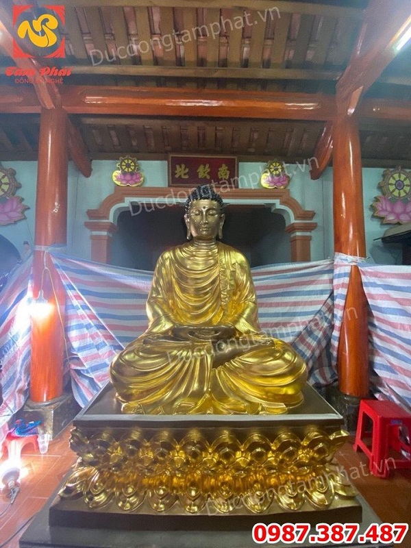 Quy Trình dát Vàng Tượng Phật tại chùa để Trường Tồn theo thời gian