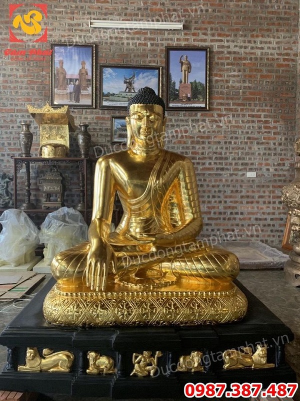 Quy Trình dát Vàng Tượng Phật tại chùa để Trường Tồn theo thời gian