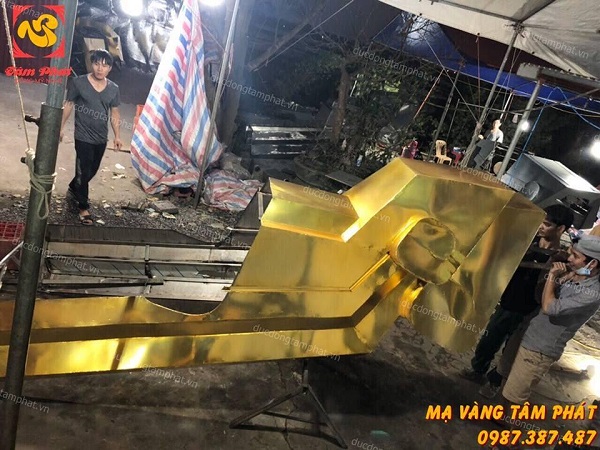 Quy trình mạ thếp vàng cực chuẩn tại Cơ sở Đúc Đồng Tâm Phát
