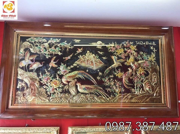 Đơn vị chế tác tranh đồng phong thủy đẹp tinh xảo, có hồn cao cấp