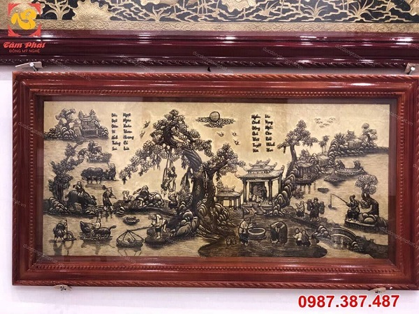 Đơn vị chế tác tranh đồng phong thủy đẹp tinh xảo, có hồn cao cấp