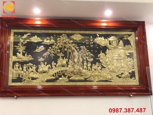 Đơn vị chế tác tranh đồng phong thủy đẹp tinh xảo, có hồn cao cấp