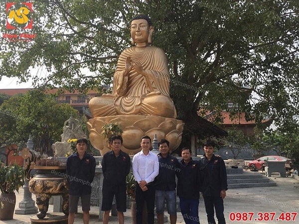 Nghệ thuật đúc tượng Phật tinh xảo, linh thiêng tại Cơ sở Tâm Phát uy tín!