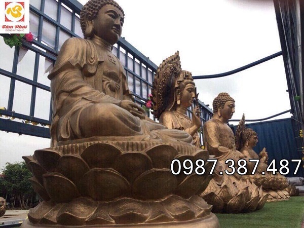 Nghệ thuật đúc tượng Phật tinh xảo, linh thiêng tại Cơ sở Tâm Phát uy tín!