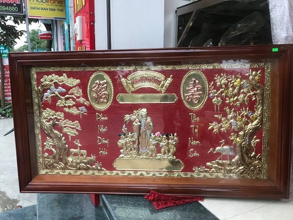 Tranh đồng mừng thọ - một nét đẹp văn hóa đầu xuân