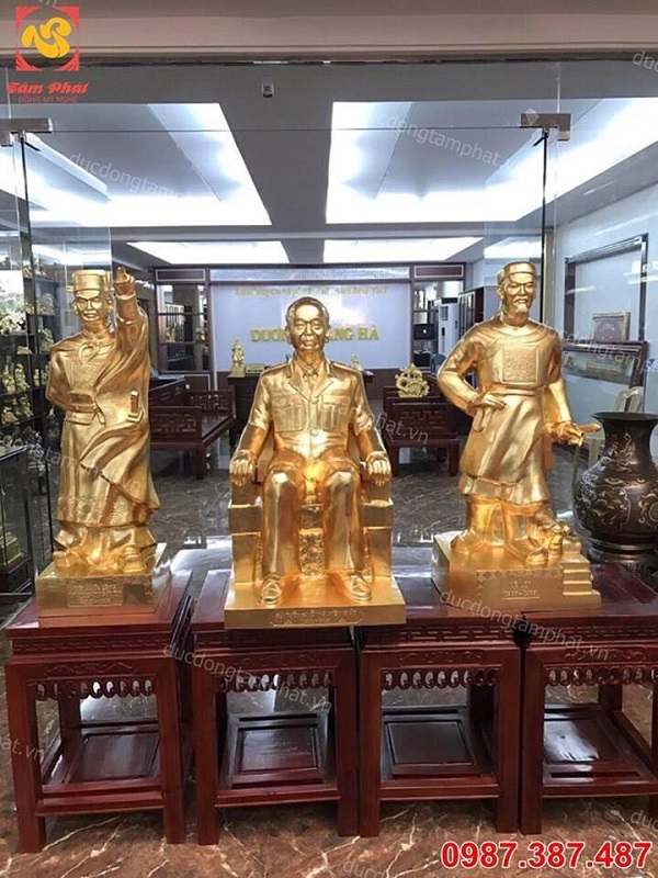 Thếp vàng tượng đồng các nhân vật lịch sử nổi tiếng, anh hùng dân tộc