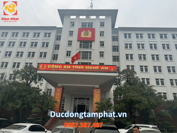 Thiết kế thi công Tượng đồng + Đồ thờ bằng đồng cho Công An tỉnh Nghệ An