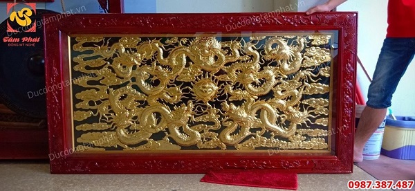 Tranh cửu long tranh châu và ý nghĩa may mắn