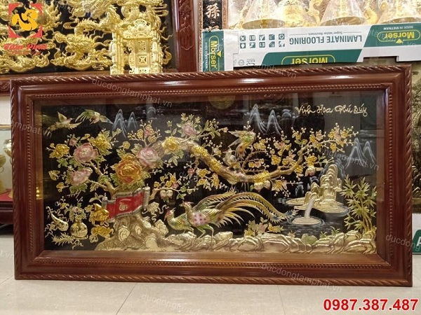 Tranh Vinh Hoa Phú Quý kích thước 1m7 x 90cm đẹp nhất hiện nay