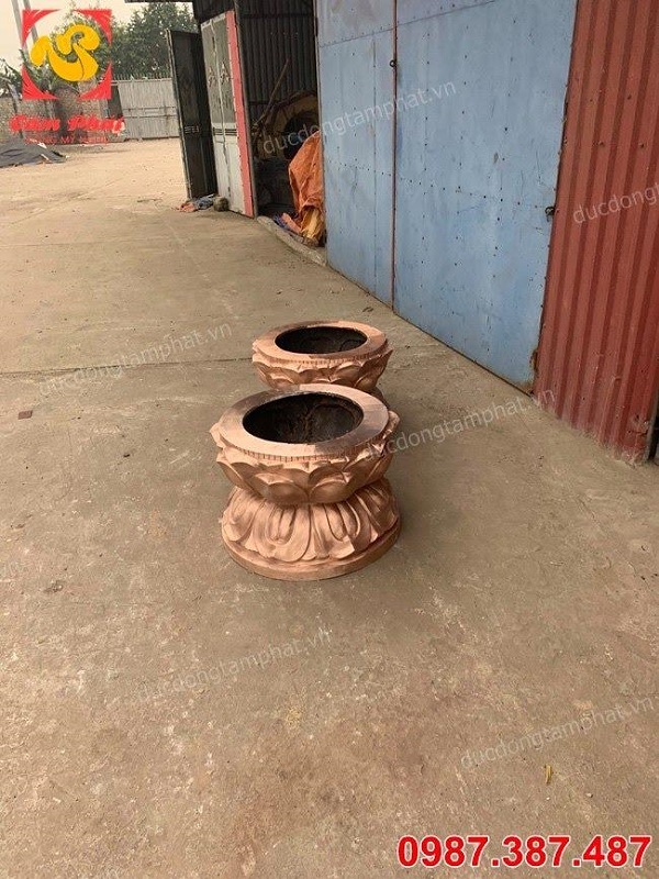 Tượng đồng Đại Thế Chí Bồ Tát cao 2m1 đồng đỏ mạ vàng 24k