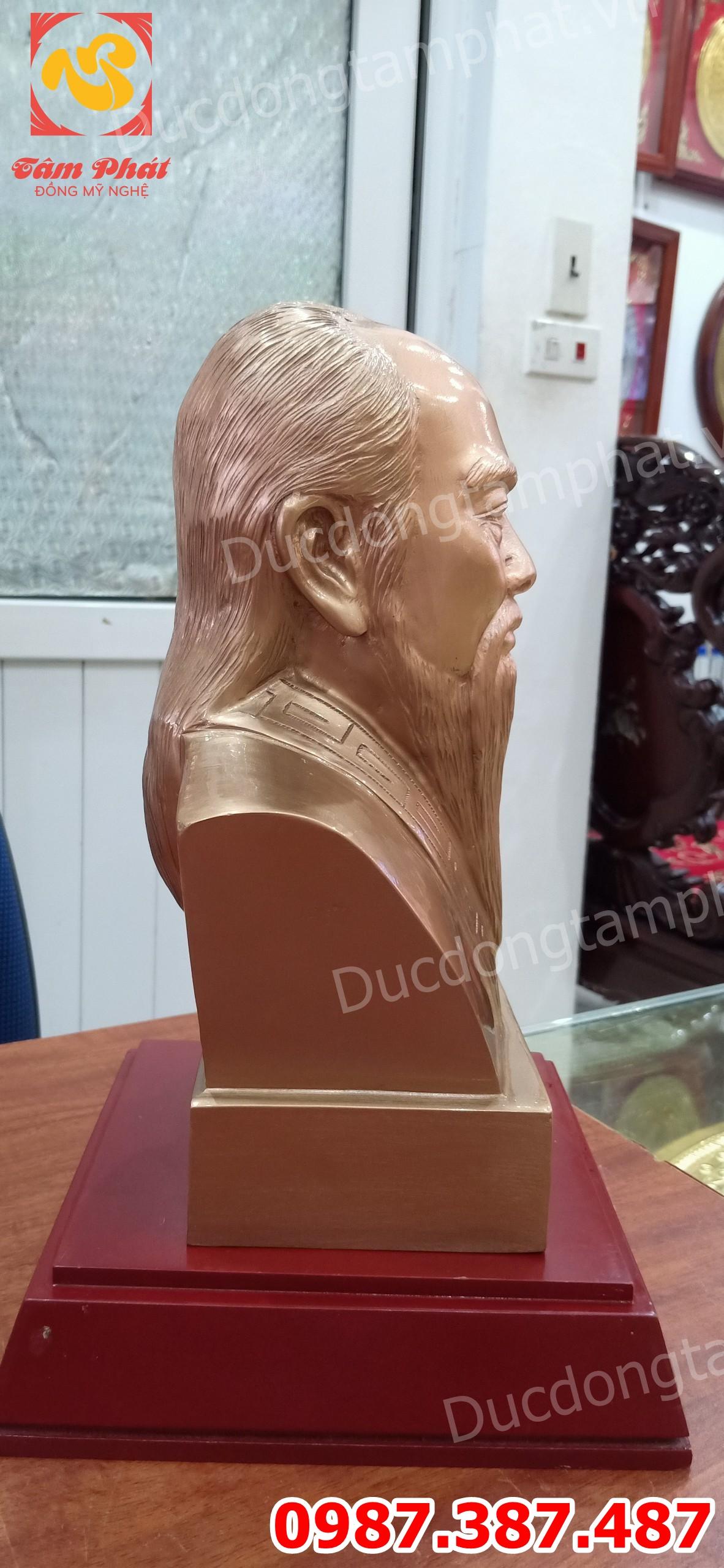 Tượng đồng Hải Thượng Lãn ông - Đúc tượng Hải Thượng Lãn Ông bằng đồng.!!!