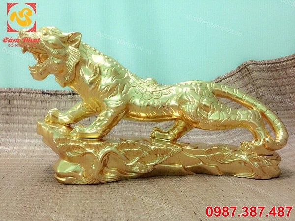 Tượng đồng linh vật thếp vàng 9999 đường nét sống động