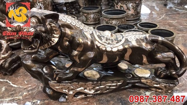Tượng Hổ đồng phong thuỷ dài 80cm phớt nỉ đẹp xuất sắc.!!