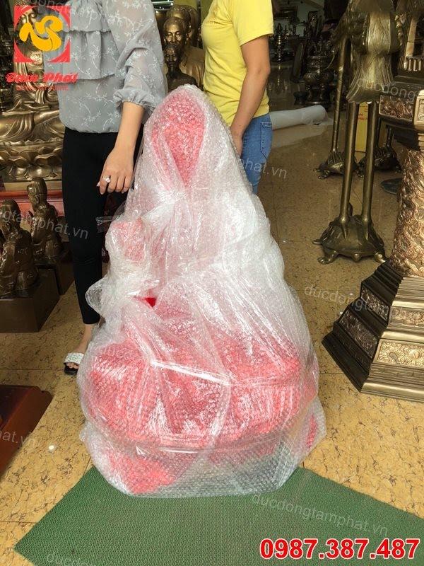 Tượng Phật Adida cao 1m đồng đỏ tuyệt đẹp, có hồn.!!