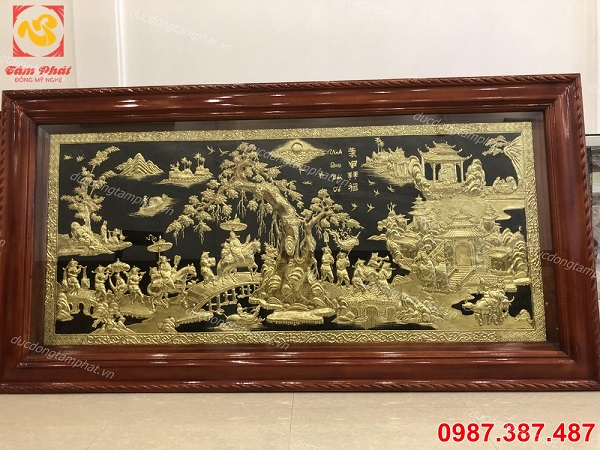 Tranh đồng Thuận Buồm Xuôi Gió 2m3 đẹp tinh xảo